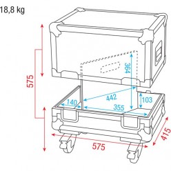 DAP D7318 Case for 2 x M10 monitor